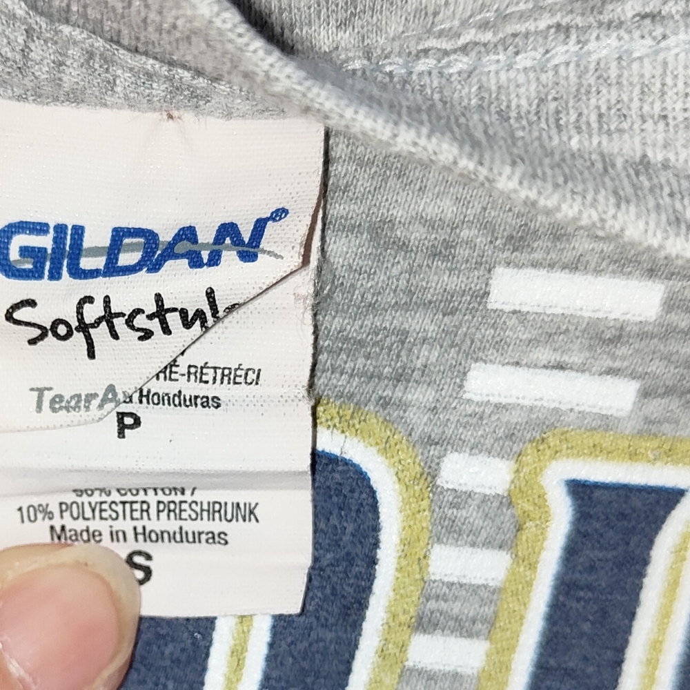 Gildan Pittsburgh Panthers Football T-Shirt Grey Size S Graphic Print - Picture 5 of 7